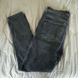 Madewell Black Faded Skinny Jeans